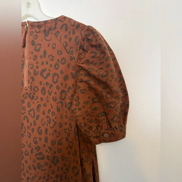Universal Thread Brown Leopard Print Mini Dress - Picture 4 of 5